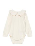 Body Ls Pointelle Cream En Fant