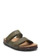 Sandal Nubuck Leather Khaki En Fant