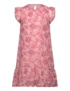Dress Flower Dobby Pink Creamie