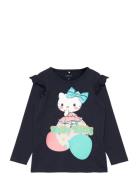 Nmfjanice Hellokitty Ls Top Box Vde Navy Name It