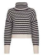 D6Veneto Stripe Turtle Sweater Cream Dante6