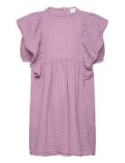 Dress Loose Big Frill Doublewe Purple Lindex