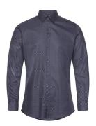 Slhslimethan-Aop Shirt Ls B Navy Selected Homme