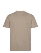 Slhcolman Ss O-Neck Tee Noos Brown Selected Homme