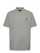 Millers River Pique Short Sleeve Polo Medium Grey Heather Grey Timberl...