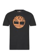 Kennebec River Tree Logo Short Sleeve Tee Black/Wheat Boot Black Timbe...