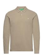 L/S Polo Shirt Green United Colors Of Benetton