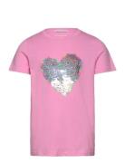 Detailed Artwork T-Shirt Pink Tom Tailor