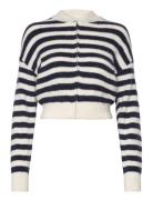 Zipped Knit Cardigan Navy Mango