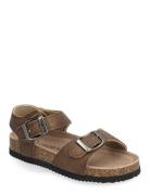 Sandals Velcro Straps Brown Color Kids