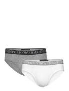 Men's Knit 2-Pack Brief White Emporio Armani