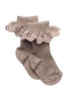 Lisa Socks - Lace Brown Mp Denmark