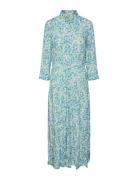 Yassavanna Long Shirt Dress S. Noos Blue YAS