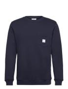 Square Pocket Sweatshirt Navy Makia