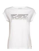 T-Shirt With Coster Print - Cap Sle White Coster Copenhagen