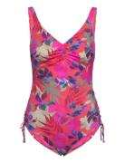 Playa Del Carmen Uw V-Neck Swimsuit With Adjustable Leg Pink Fantasie