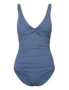 Simi Solid Swimsuit Recycled Blue Panos Emporio