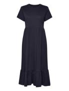 Onlmay S/S Peplum Calf Dress Box Jrs Navy ONLY