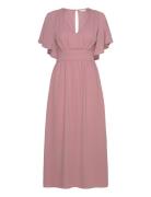 Isobel Midi Dress Pink Bubbleroom