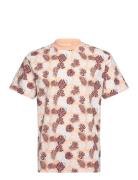 Relaxed Aop T-Shirt Cream Tom Tailor