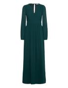 Isobel Long Sleeve Gown Green Bubbleroom