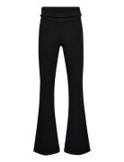 Nlfbenedicte Fold Down Bootcut Pant Black LMTD