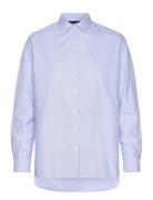 Edith Organic Cotton Oxford Shirt Blue Lexington Clothing
