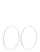 April Recycled Mega Hoop Earrings Silver Pilgrim