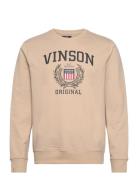 Kristian Mens Crew Neck Beige VINSON