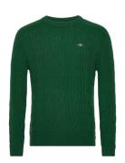 Lambswool Cable C-Neck Green GANT