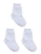 3-Pack Cotton Socks White Melton