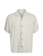 Jjjeff Resort Stripe Shirt Ss Relaxed Beige Jack & J S