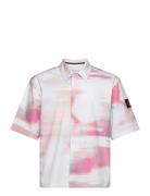 Diffused Aop Ss Shirt White Calvin Klein Jeans