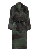 Cammi - Shadow Kaftan Dress Green Rabens Sal R