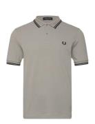 Twin Tipped Fp Shirt Grey Fred Perry