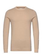 Jjeatlas Knit Crew Neck Noos Beige Jack & J S