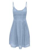 Onlhelena Lace S/L Short Dress Wvn Blue ONLY