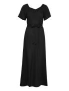 Onlalma Life Poly Bay Long Dress Solid Black ONLY