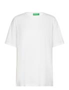 Short Sleeves T-Shirt White United Colors Of Benetton