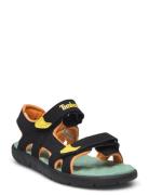 Perkins Row Backstrap Sandal Black W Medium Yellow Patterned Timberlan...