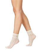 Erica Crochet Socks White Swedish Stockings