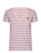 Perfect Vneck Cool Stripe Chal Pink LEVI´S Women