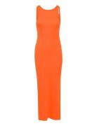 Drewgz Sl Reversible Long Dress Orange Gestuz