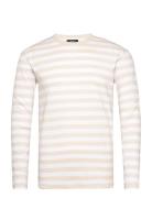 Midi Rib Tobias Tee Ls Beige Mads Nørgaard