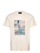 Cotton Jersey Frode Tokyo Diary Tee Cream Mads Nørgaard