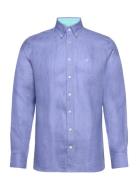 Linen Herringb Blue Hackett London