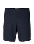 Slhregular-Karl Seersucker Shorts Blue Selected Homme