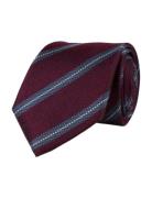 Regimental Silk Tie Burgundy Portia 1924