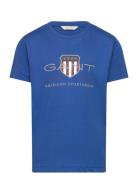 Archive Shield Ss T-Shirt Blue GANT