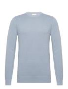 Cotton Pique C-Neck Blue GANT